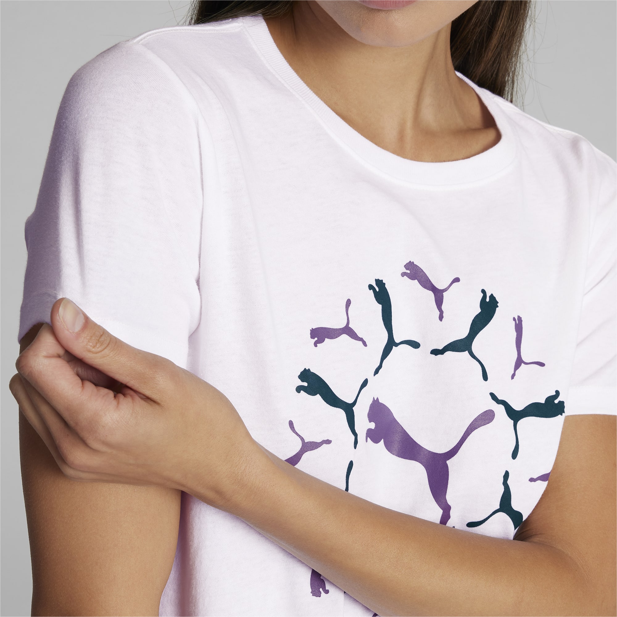 Womens purple shop graphic tee